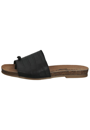 Sandalen Cosmos Comfort Zehensteg Leder Schwarz