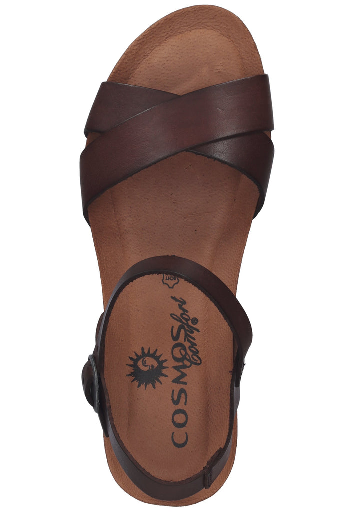 Cosmos Comfort Sandalen Leder Dunkelbraun