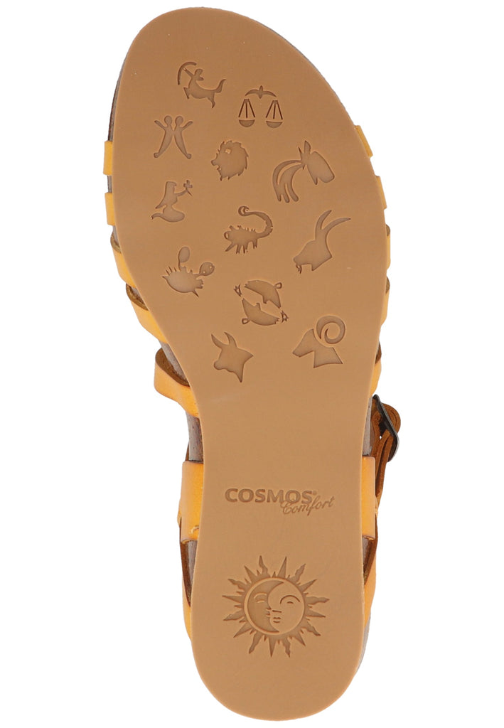 Cosmos Comfort Sandalen Leder Gelb