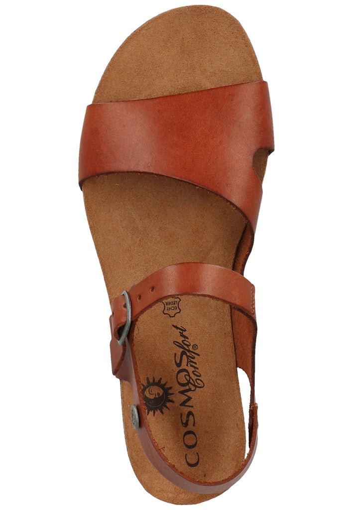 Cosmos Comfort Sandalen Leder Kastanie