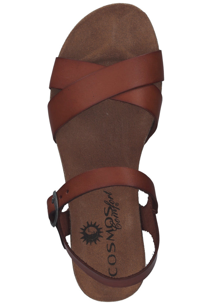 Cosmos Comfort Sandalen Leder Kastanie