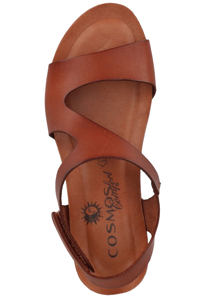 Cosmos Comfort Sandalen Leder Mittelbraun