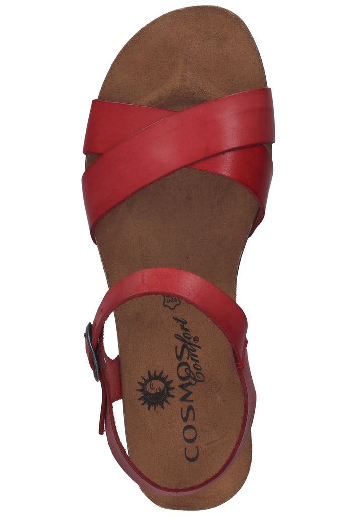 Cosmos Comfort Sandalen Leder Rot