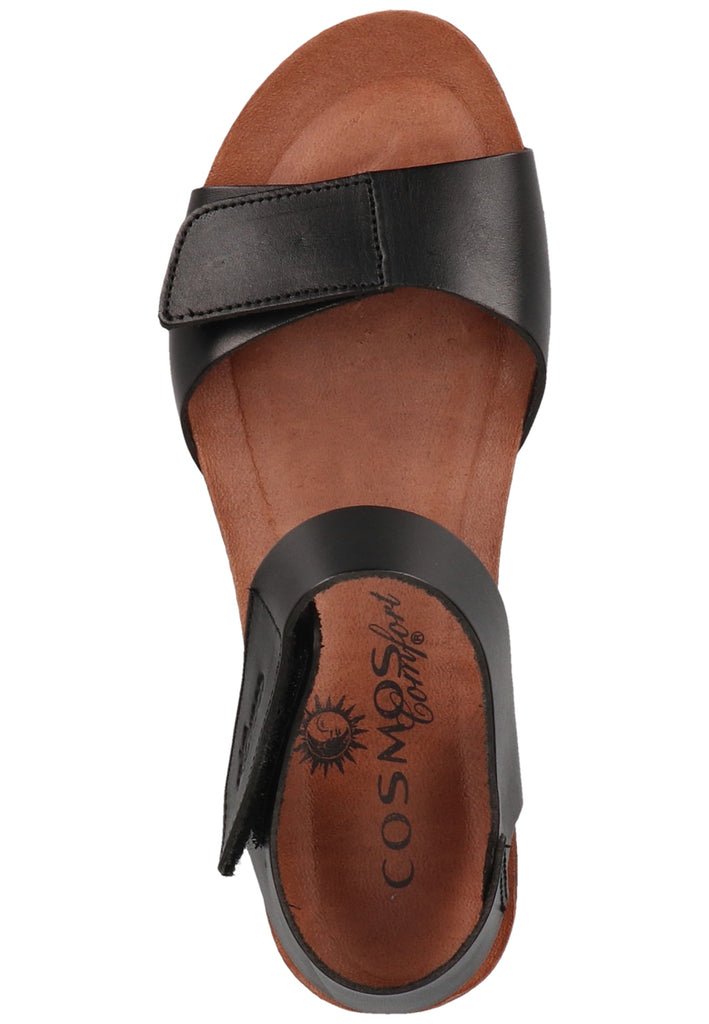 Cosmos Comfort Sandalen Leder Schwarz