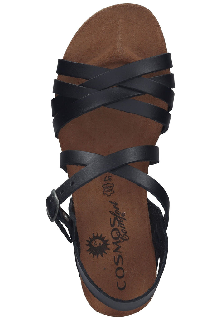 Cosmos Comfort Sandalen Leder Schwarz