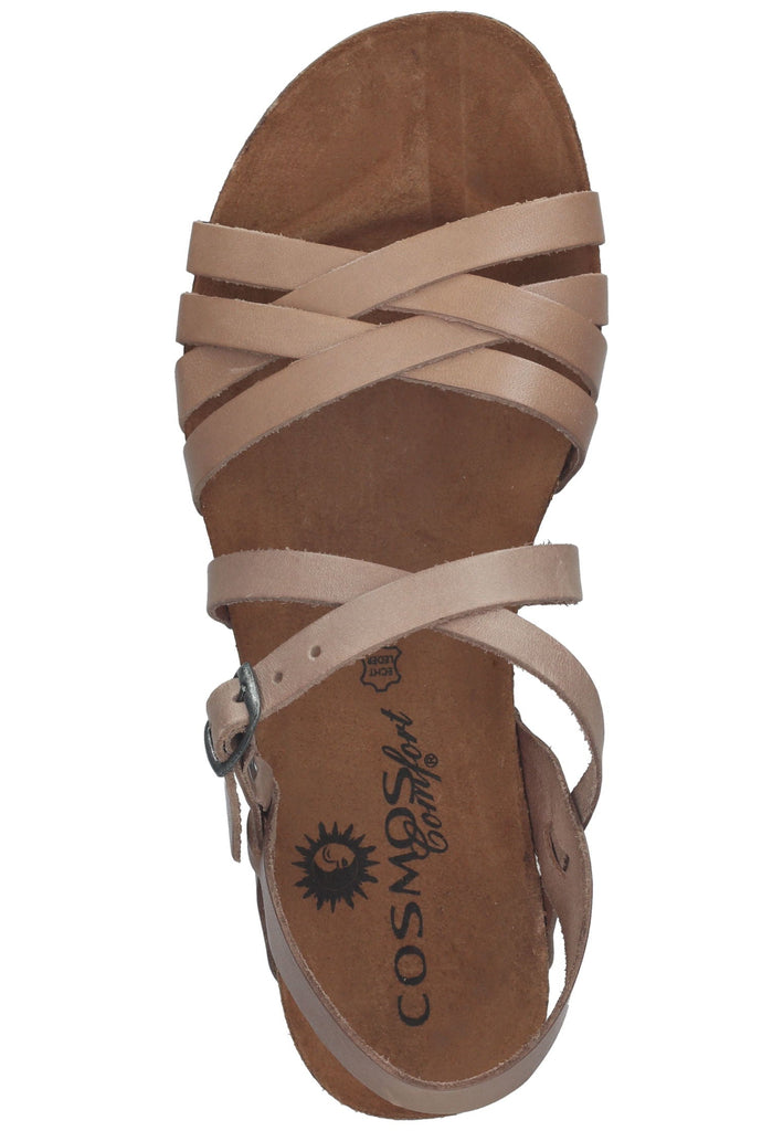 Cosmos Comfort Sandalen Leder Taupe