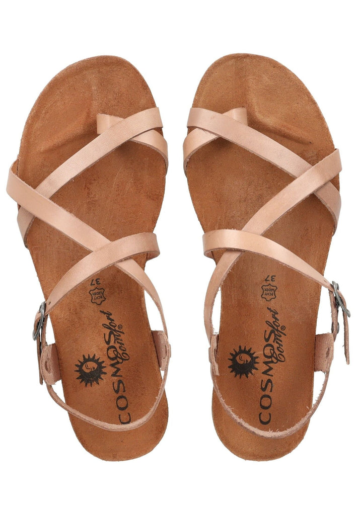 Cosmos Comfort Sandalen Leder Taupe