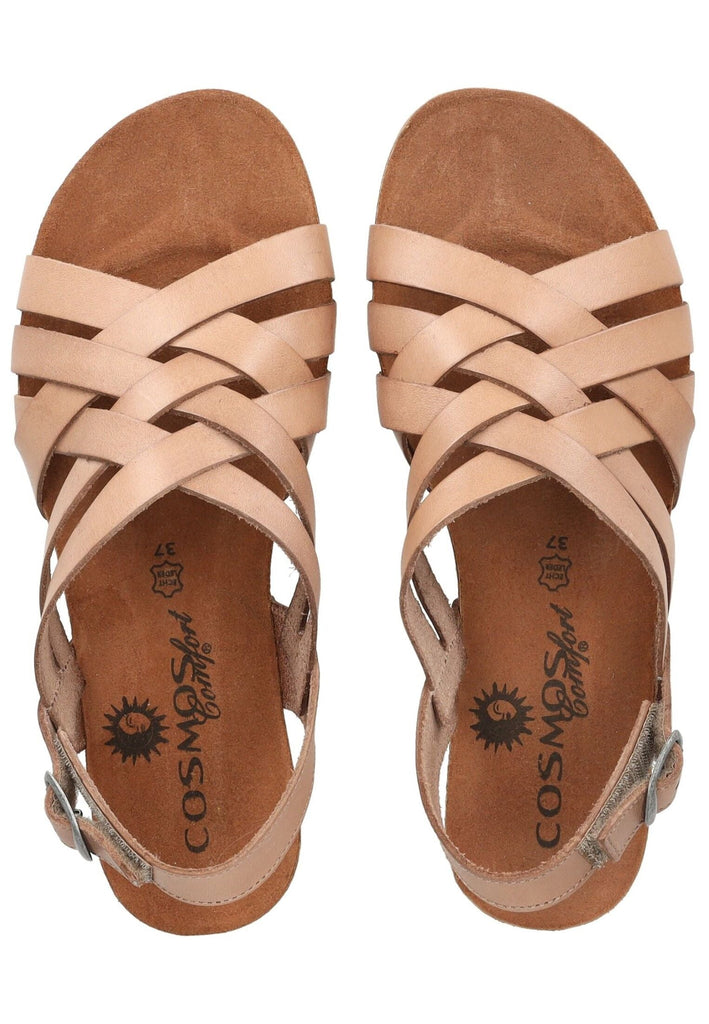 Cosmos Comfort Sandalen Leder Taupe