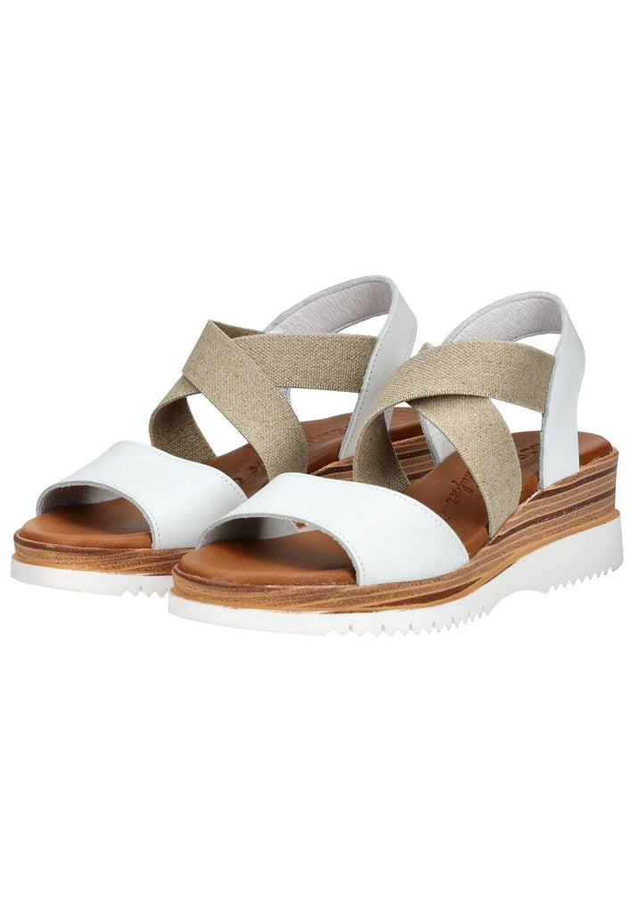 Cosmos Comfort Sandalen Leder Weiß