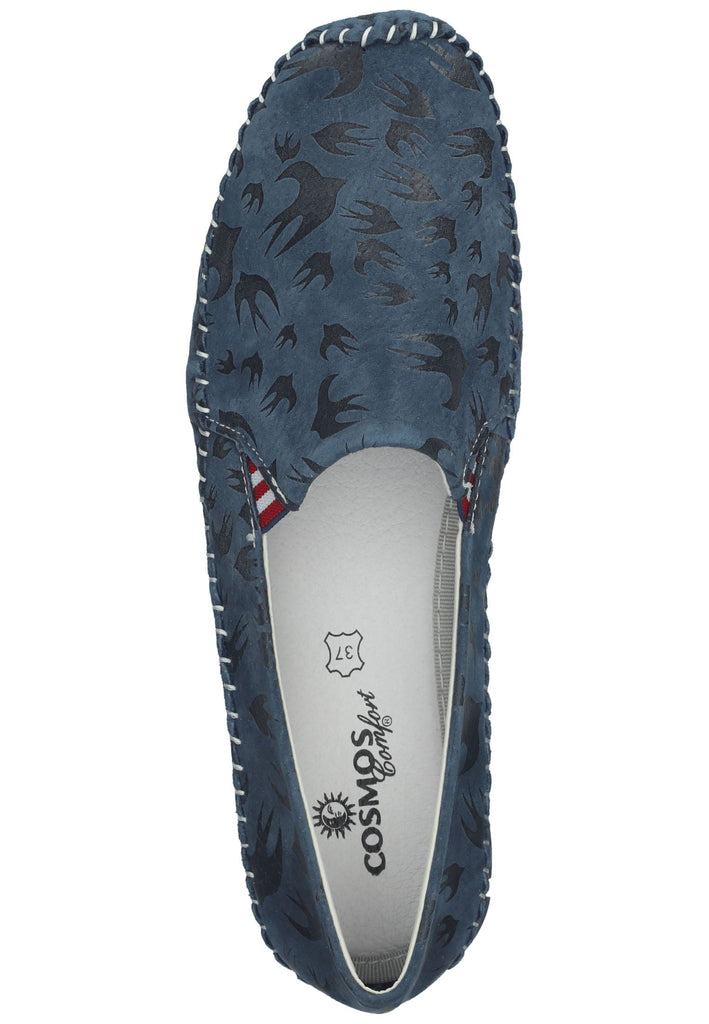 Cosmos Comfort Slipper Leder Blau