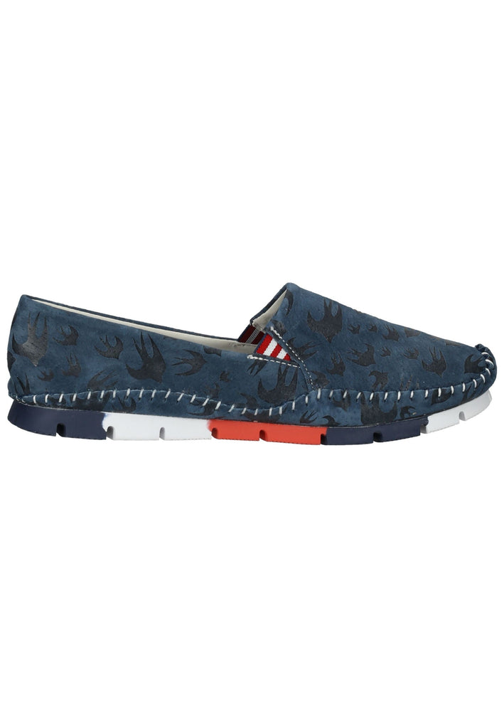 Cosmos Comfort Slipper Leder Blau