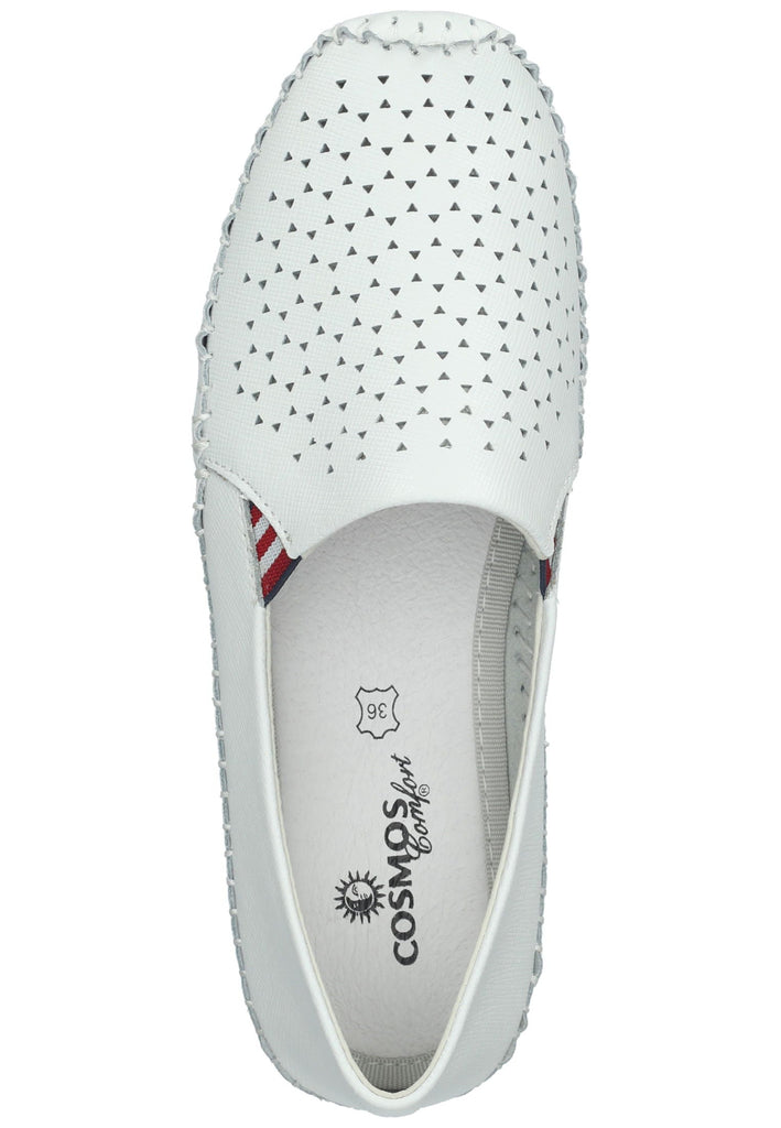 Cosmos Comfort Slipper Leder Weiß