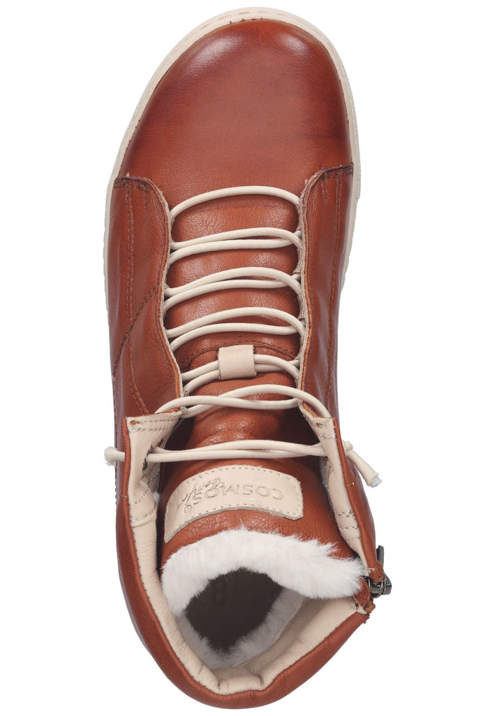 Cosmos Comfort Sneaker Leder Cognac Warmfutter