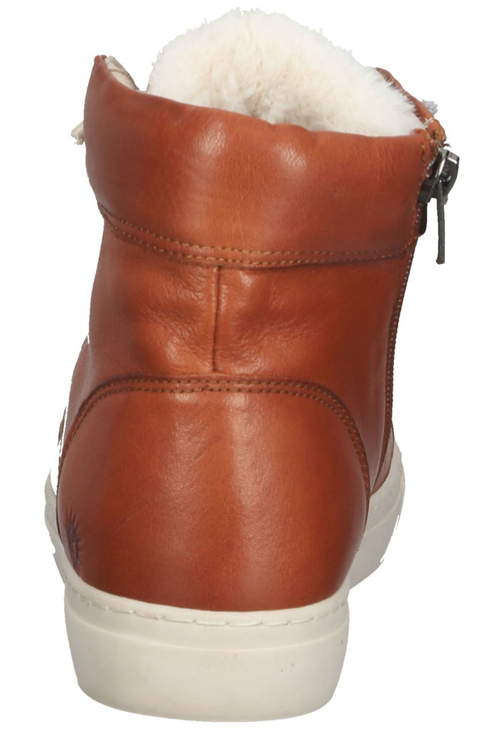 Cosmos Comfort Sneaker Leder Cognac Warmfutter