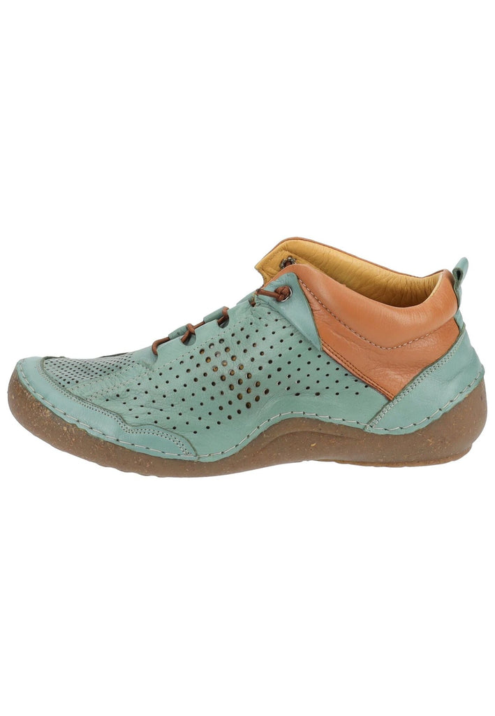 Cosmos Comfort Stiefelette Leder Grün/Kombi