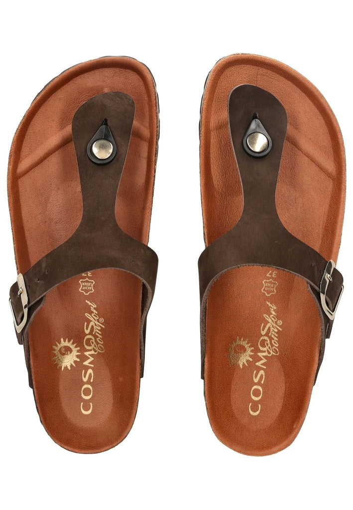 Cosmos Comfort Zehensteg Leder Dunkelbraun
