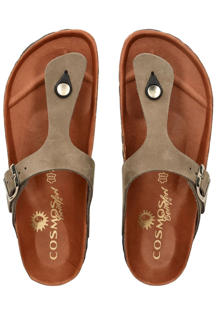 Cosmos Comfort Zehensteg Leder Khaki