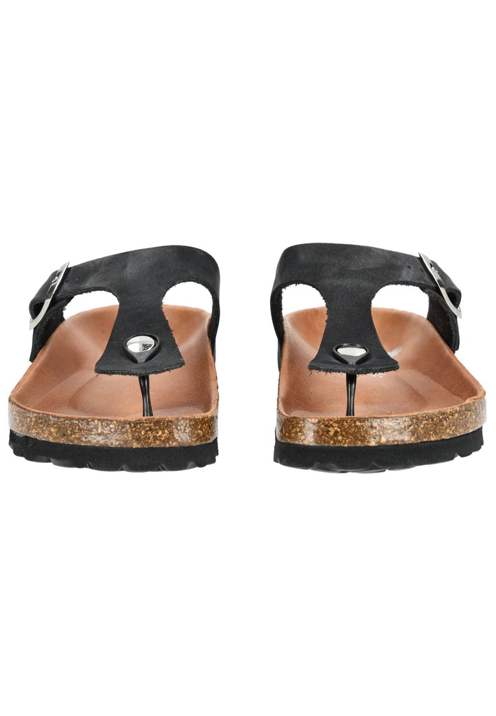 Cosmos Comfort Zehensteg Leder Schwarz