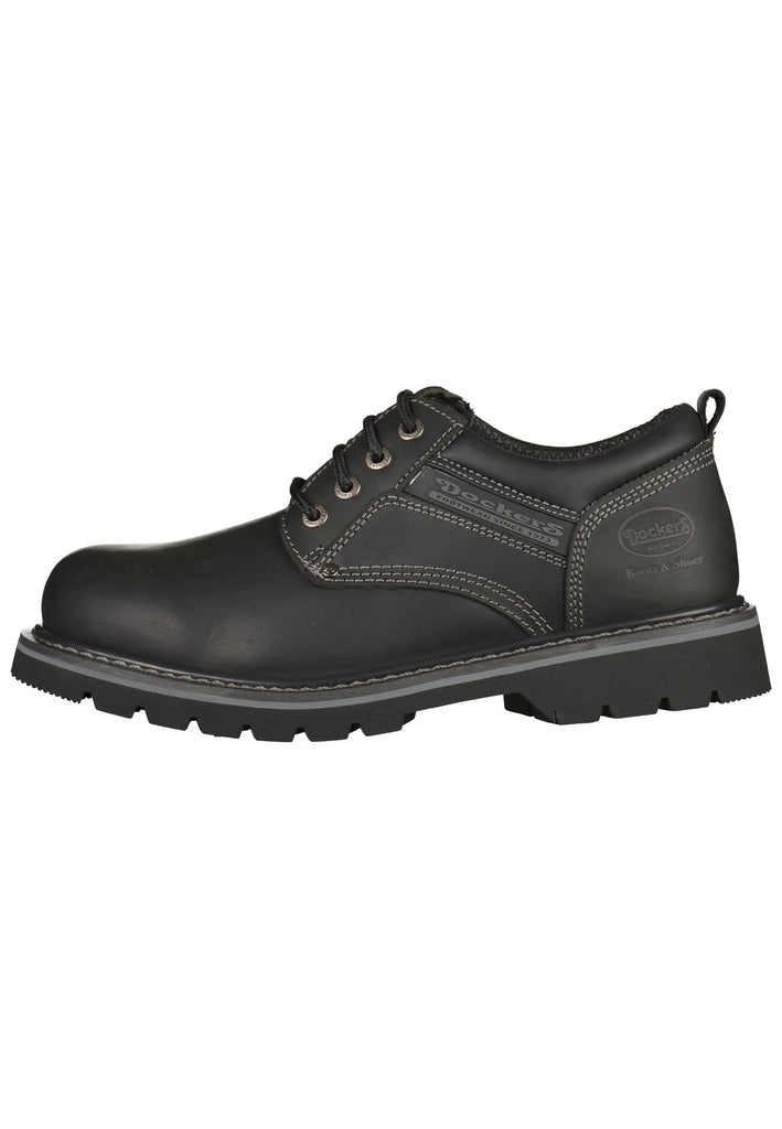 Halbschuhe Dockers Halbschuhe Leder Schwarz