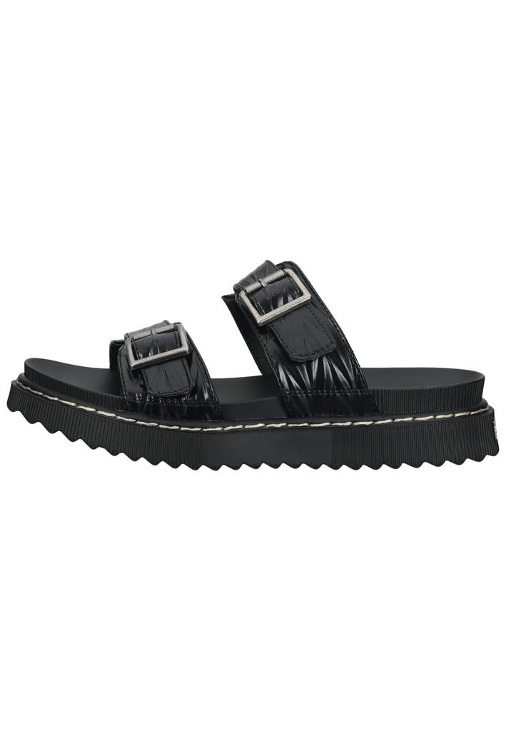 Pantoletten Dockers Pantoletten Lederimitat Schwarz
