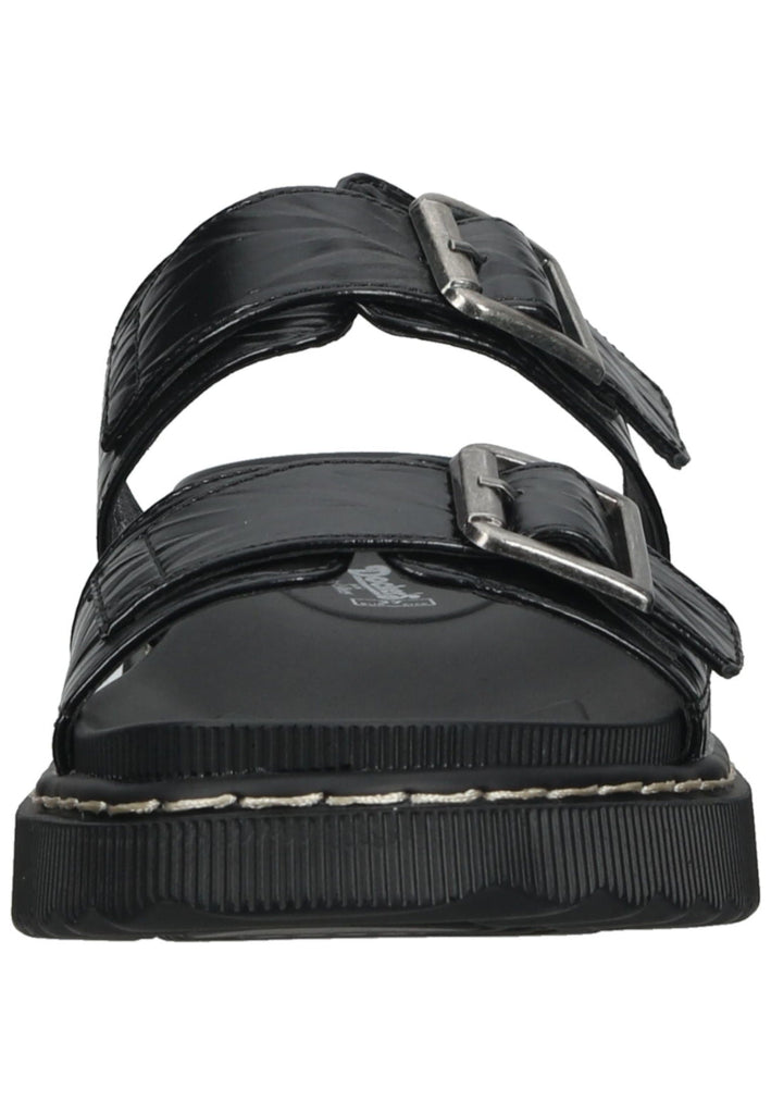 Dockers Pantoletten Lederimitat Schwarz