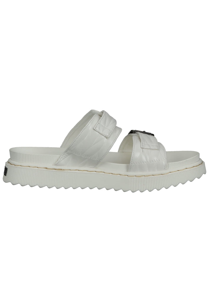 Dockers Pantoletten Lederimitat Weiß