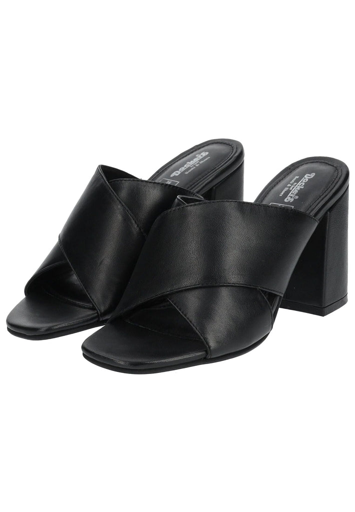 Dockers Pantoletten Nappaleder Schwarz