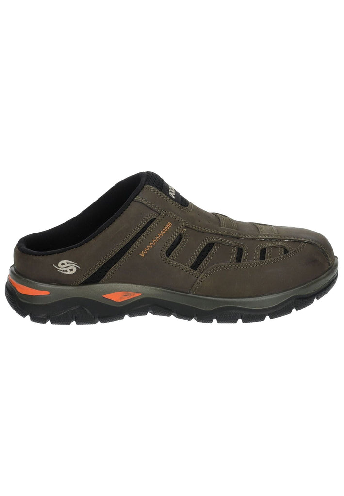 Dockers Pantoletten Nubukleder Olive