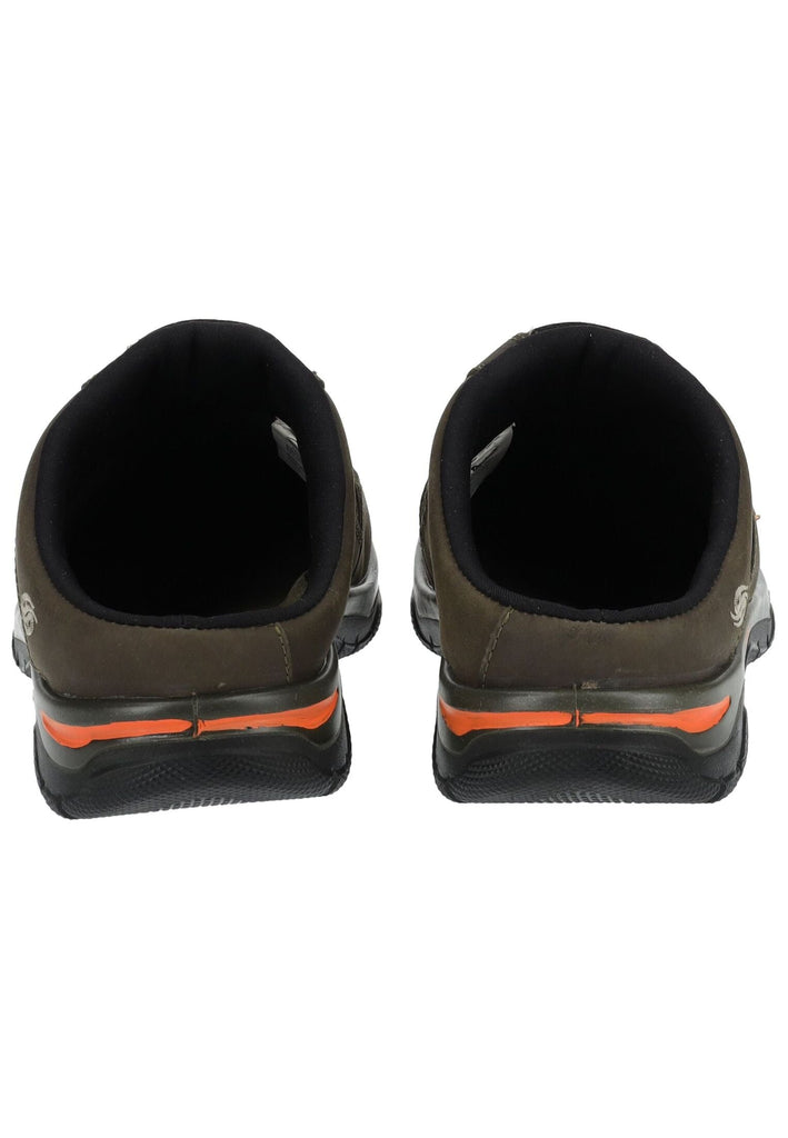 Dockers Pantoletten Nubukleder Olive