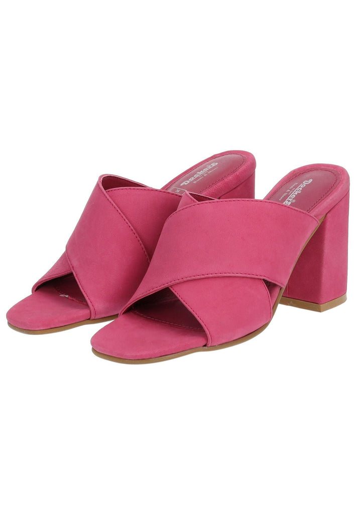 Dockers Pantoletten Nubukleder Pink