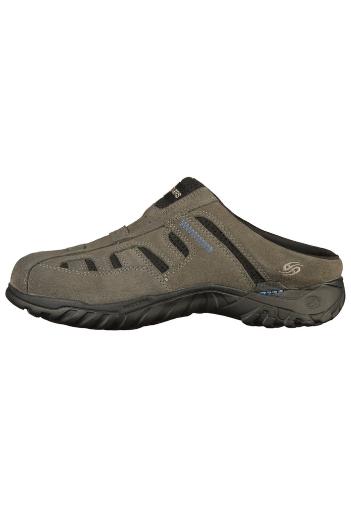 Dockers Pantoletten Veloursleder Dunkelgrau