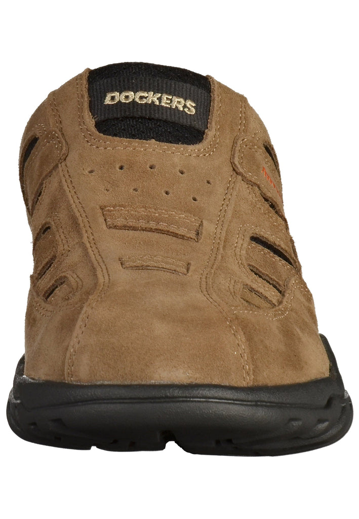 Dockers Pantoletten Veloursleder Stone