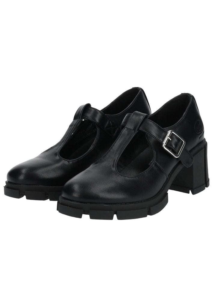 Dockers Pumps Lederimitat Schwarz