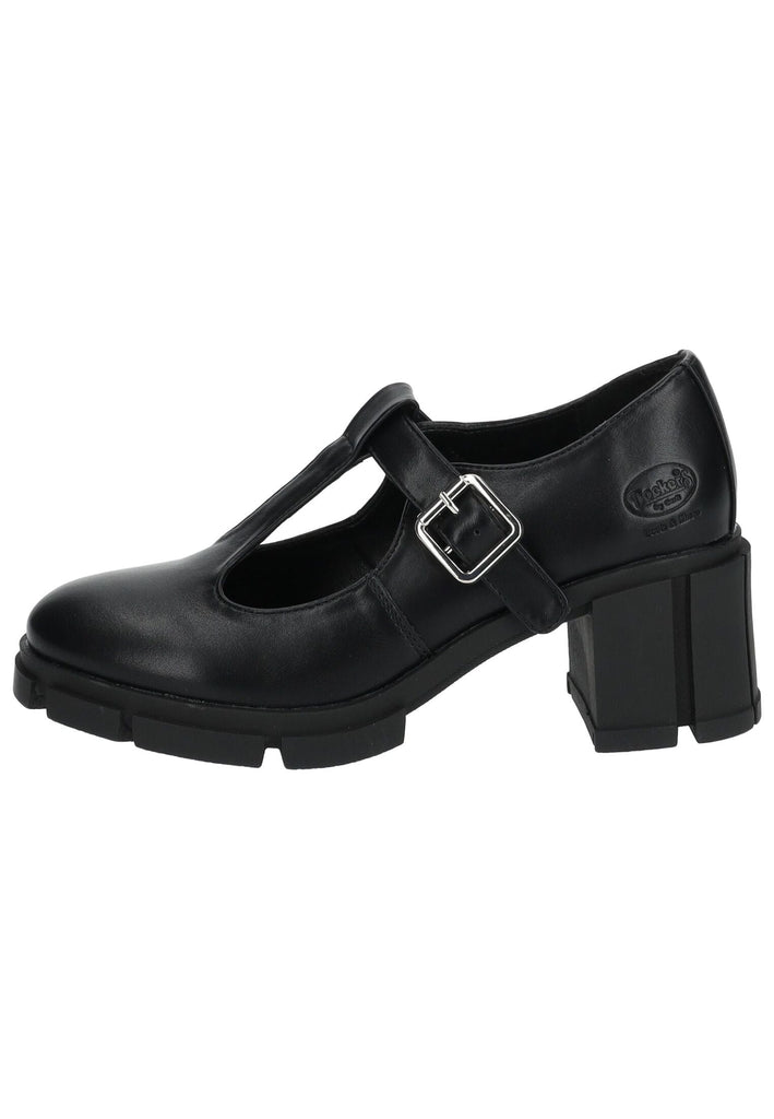 Dockers Pumps Lederimitat Schwarz