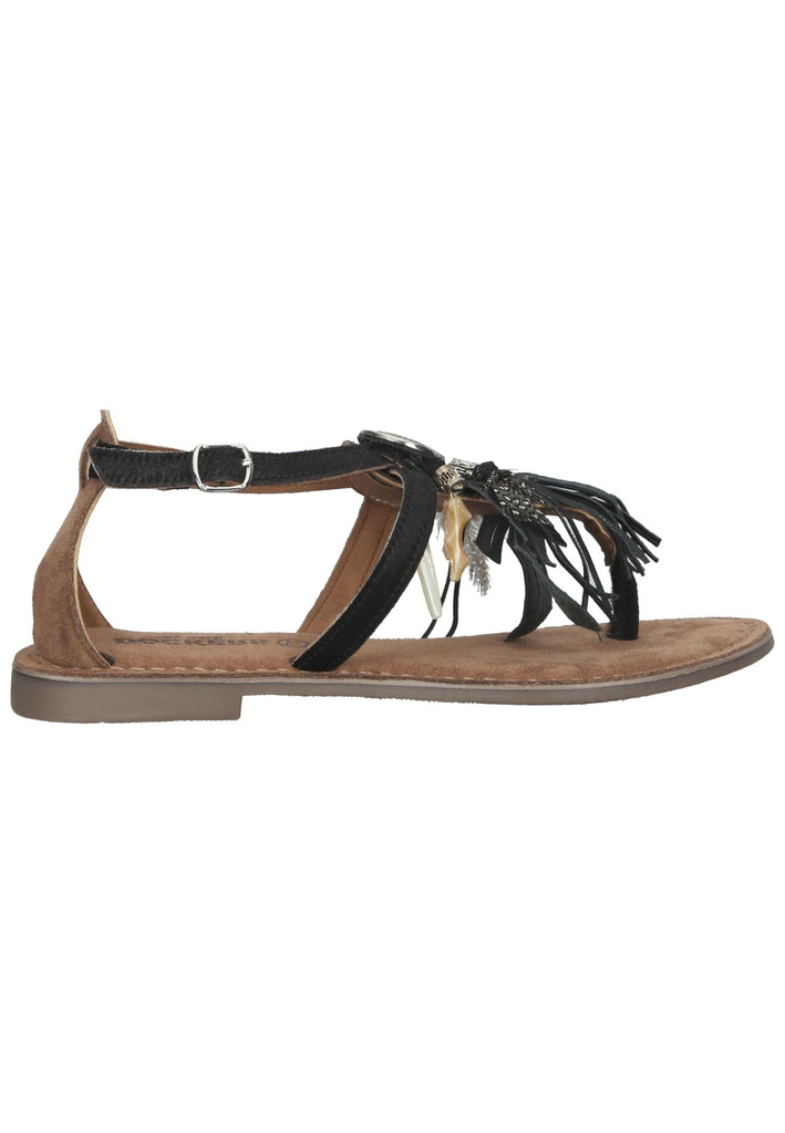 Dockers Sandalen Leder Schwarz/Braun