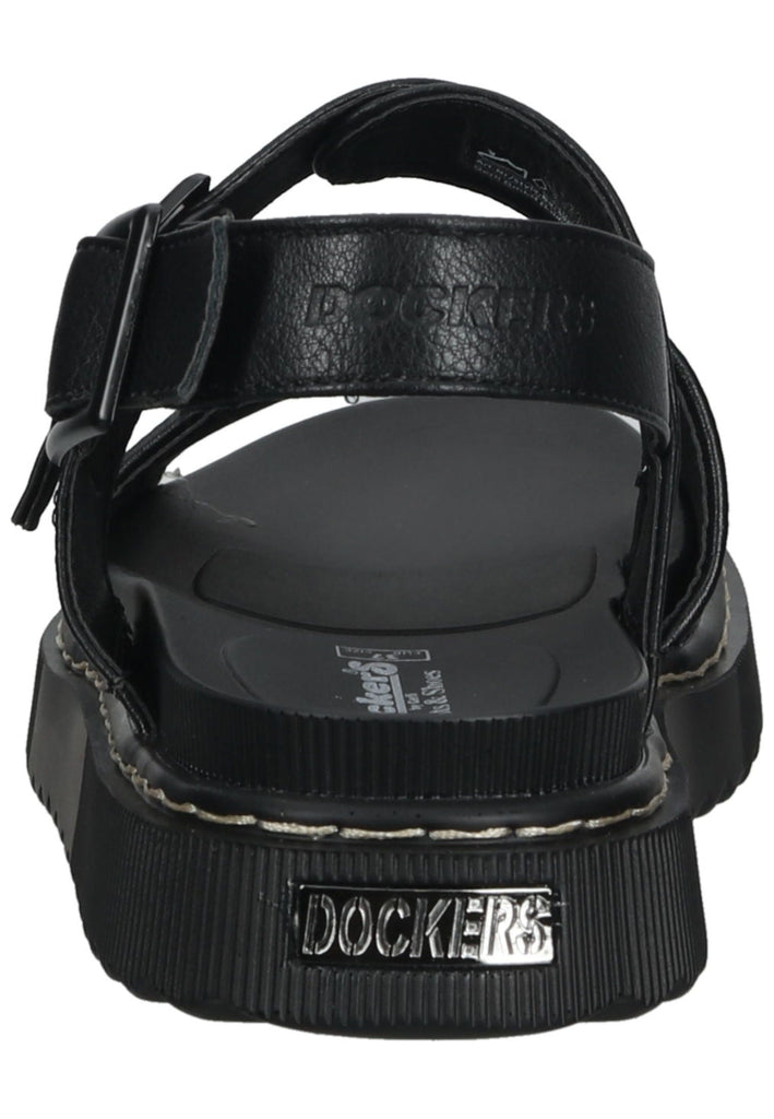 Dockers Sandalen Lederimitat Schwarz
