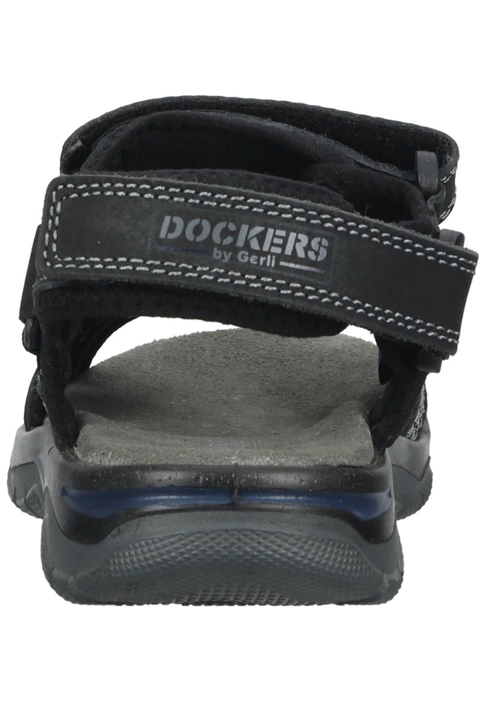 Dockers Sandalen Nubukleder Schwarz