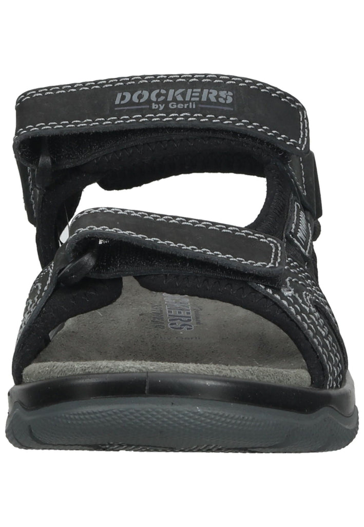 Dockers Sandalen Nubukleder Schwarz