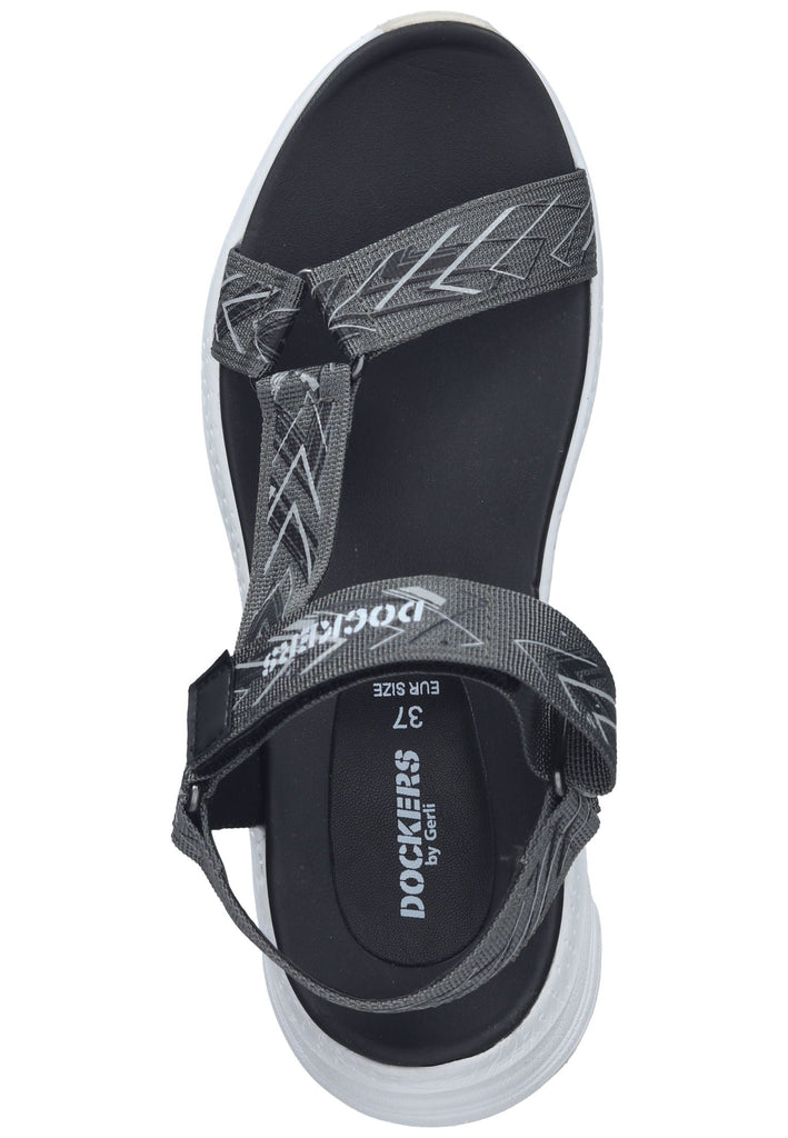 Dockers Sandalen Textil Schwarz/Grau