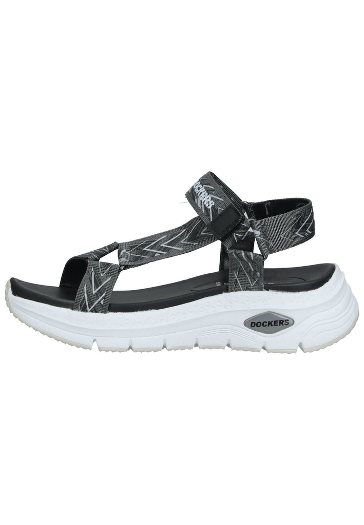 Dockers Sandalen Textil Schwarz/Grau