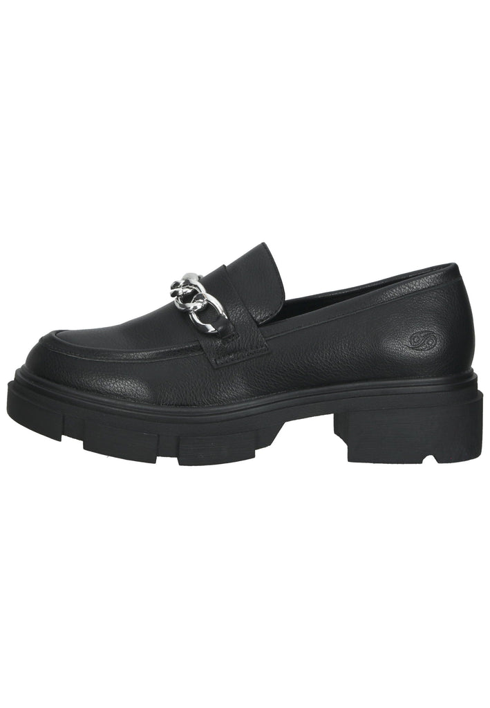 Slipper Dockers Slipper Lederimitat Schwarz