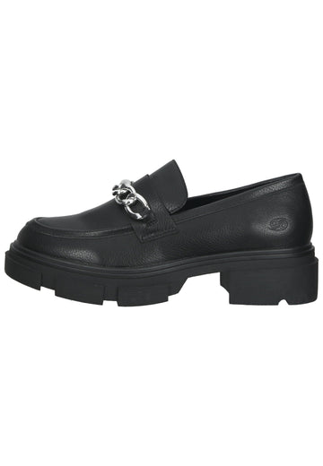 Slipper Dockers Slipper Lederimitat Schwarz