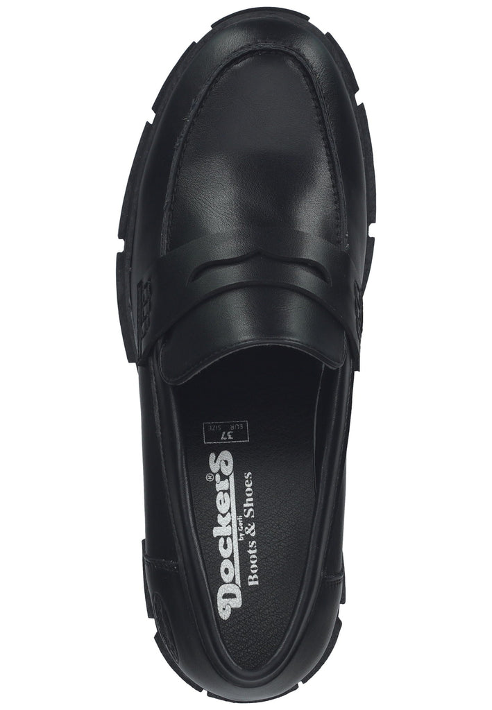 Dockers Slipper Nappaleder Schwarz