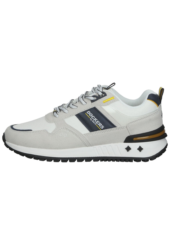 Sneaker Dockers Sneaker Lederimitat/Textil Weiß/Blau