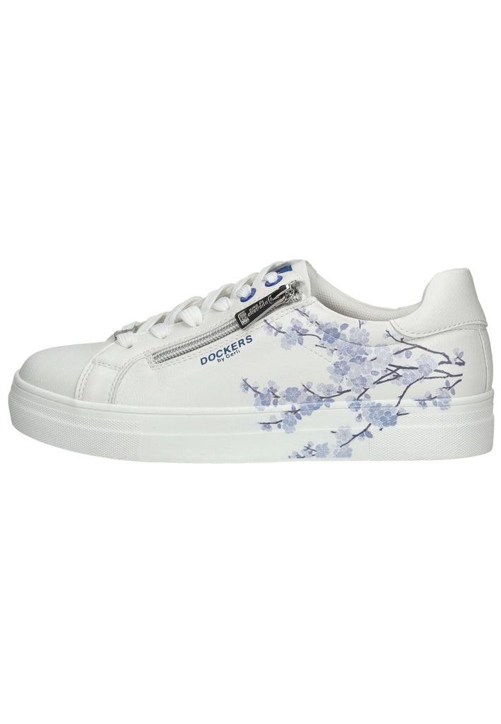 Sneaker Dockers Sneaker Lederimitat Weiß/Blau