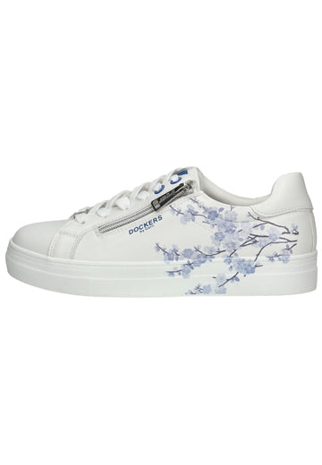 Sneaker Dockers Sneaker Lederimitat Weiß/Blau