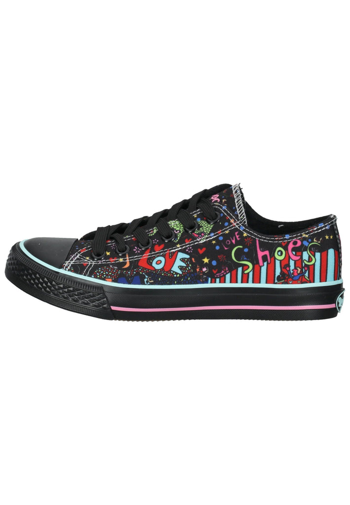 Sneaker Dockers Sneaker Textil Schwarz Multi