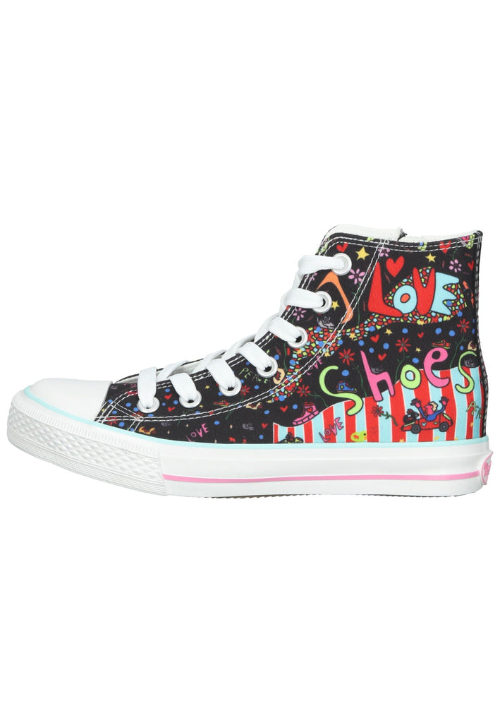 Sneaker Dockers Sneaker Textil Schwarz/Pink