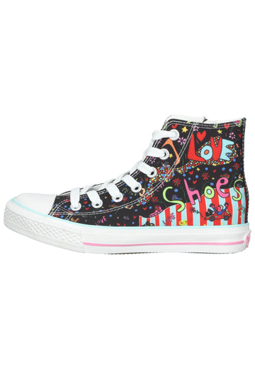 Sneaker Dockers Sneaker Textil Schwarz/Pink