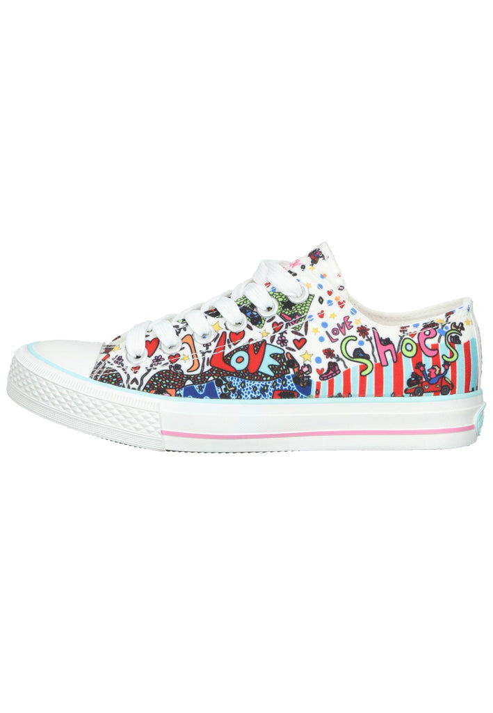 Sneaker Dockers Sneaker Textil Weiß Kombi